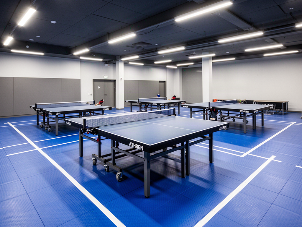 Table Tennis Vinyl Flooring application concept
