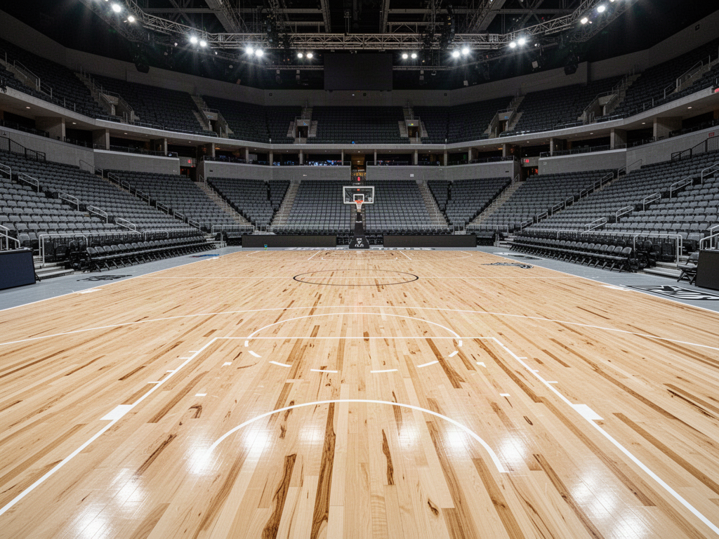 Competition Hardwood Sports Flooring application concept