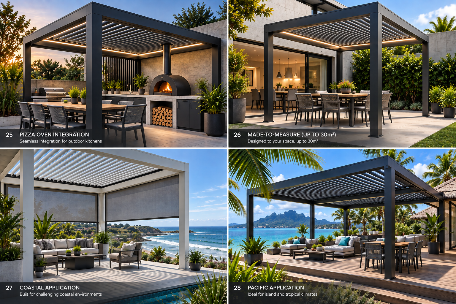 AEGIS PRIME made-to-measure, outdoor kitchen, coastal and Pacific applications