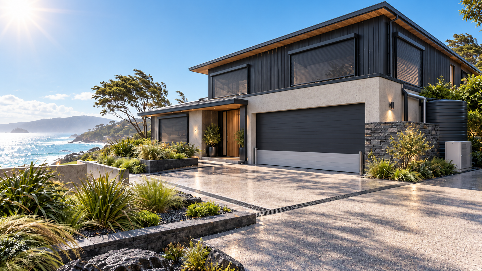 High-solar outdoor architecture reference
