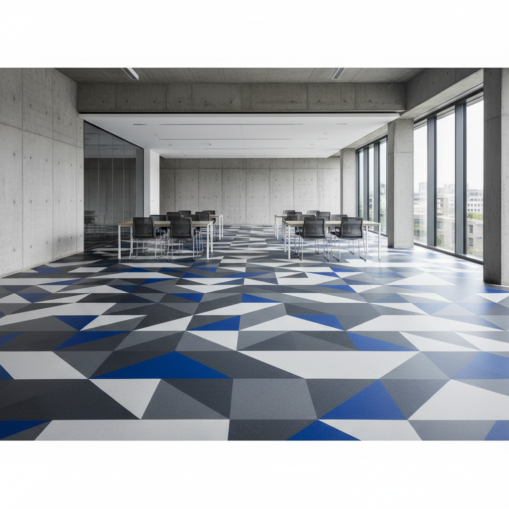 Custom-Printed Vinyl Flooring application concept