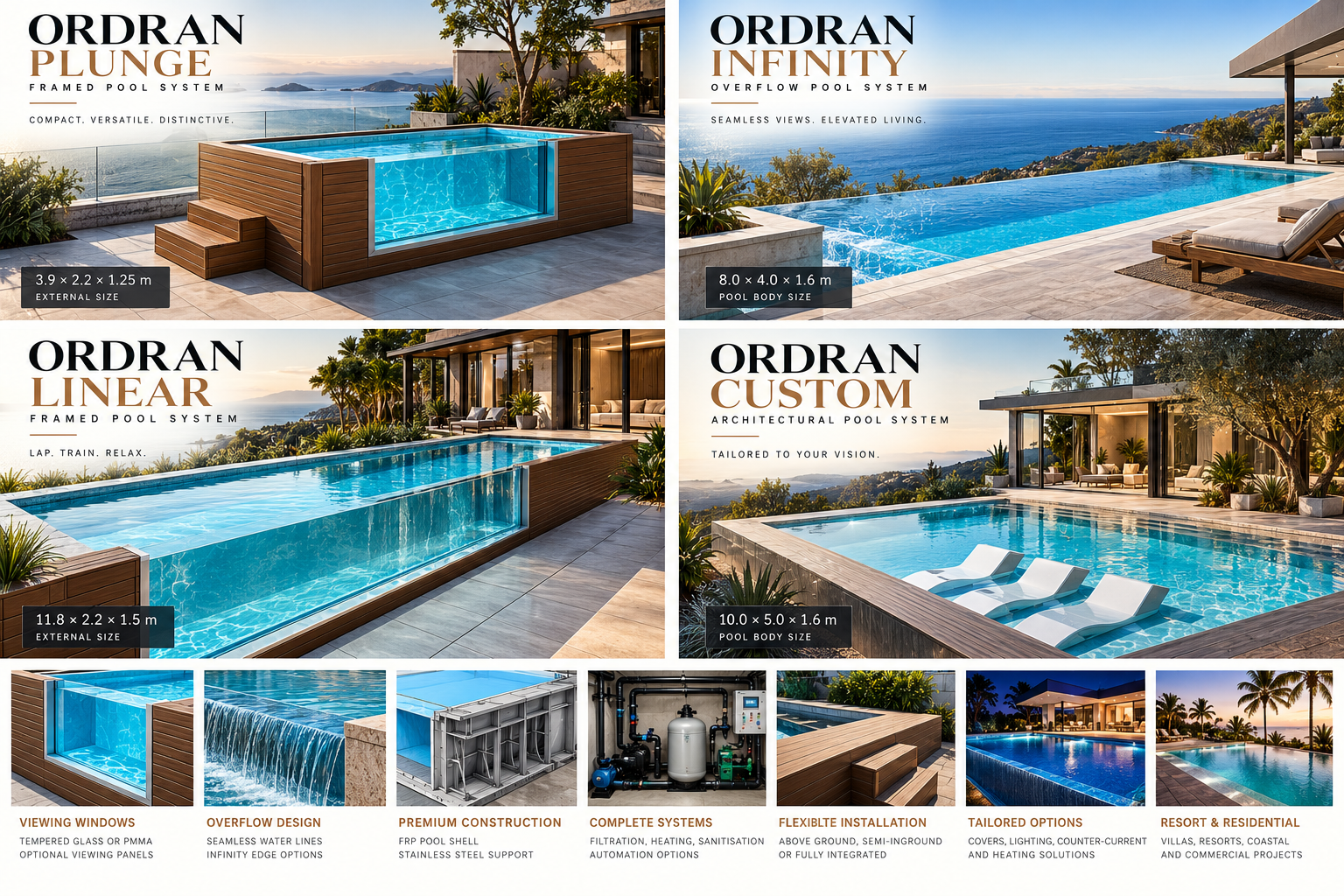 ORDRAN lounge and shallow-water pool direction