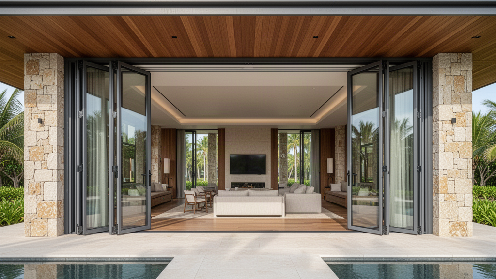 Premium aluminium folding and sliding glazed doors