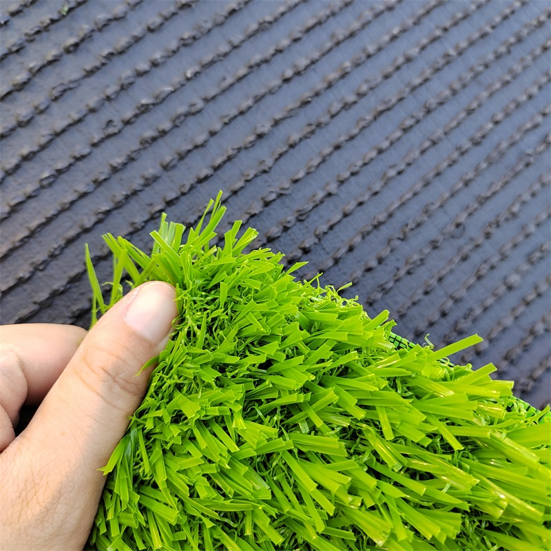 Non-infill artificial sports turf sample and backing