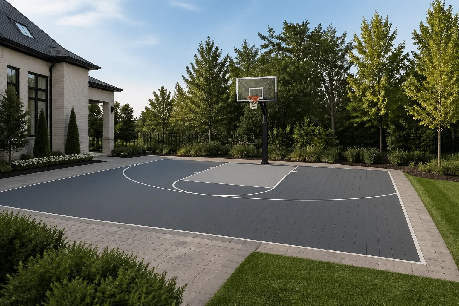 3×3 basketball — Compact court systems
