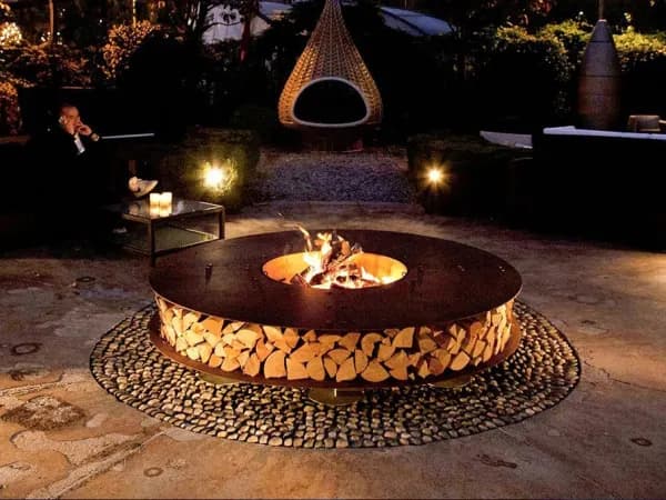 Kossuth Round Corten Steel Fire Pit product view 5