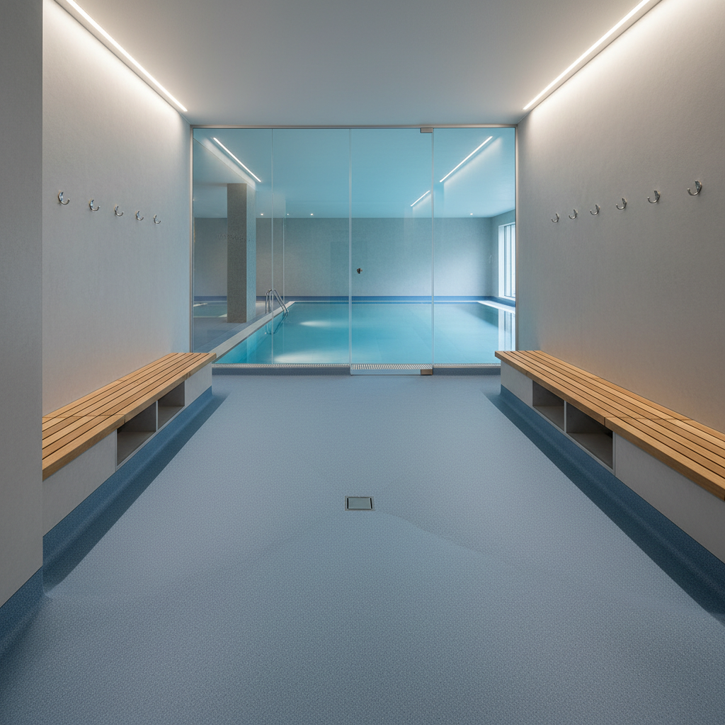 Textured Wet-Area Vinyl application concept