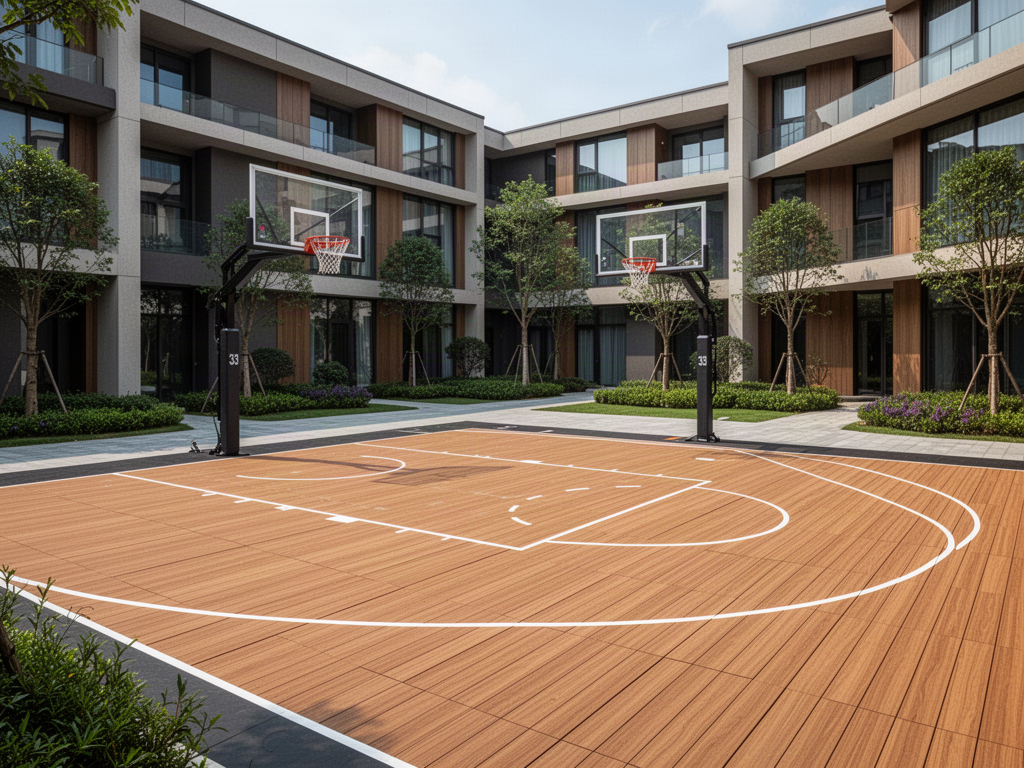 Architectural Composite Court Systems application concept