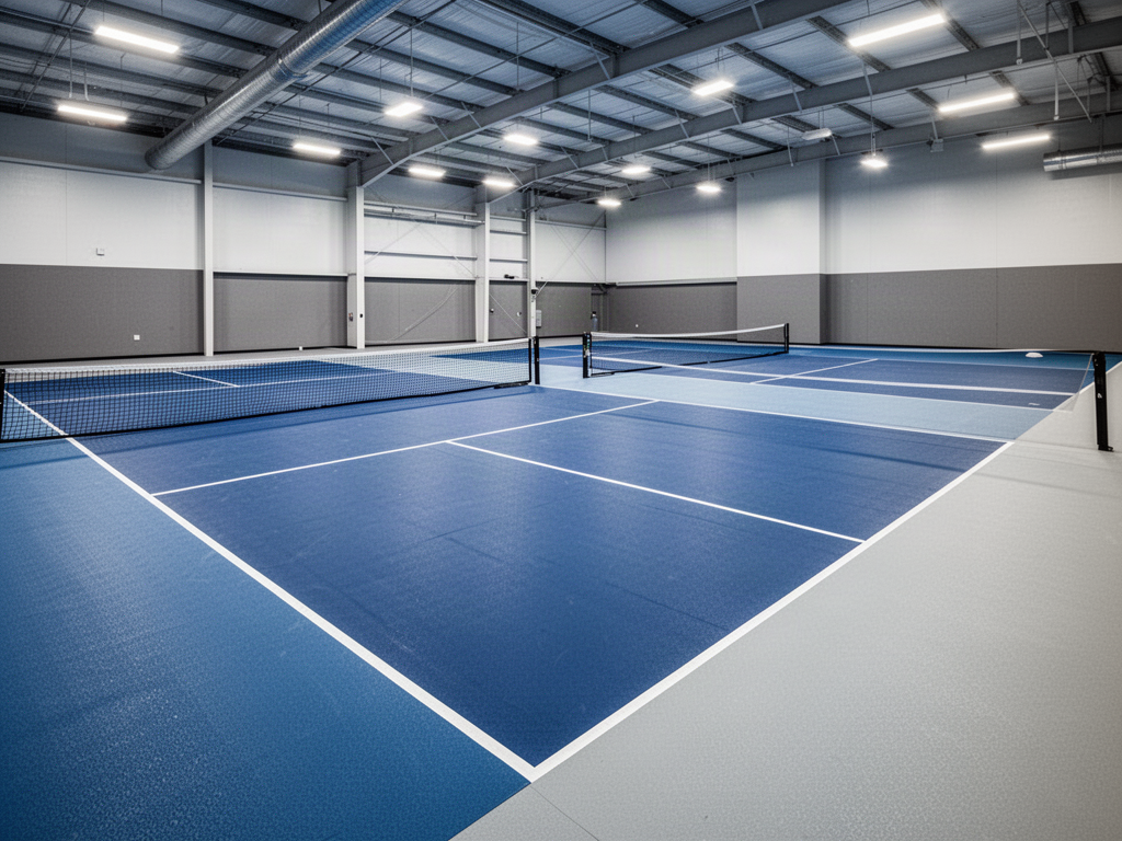 Textured PVC Pickleball Flooring application concept