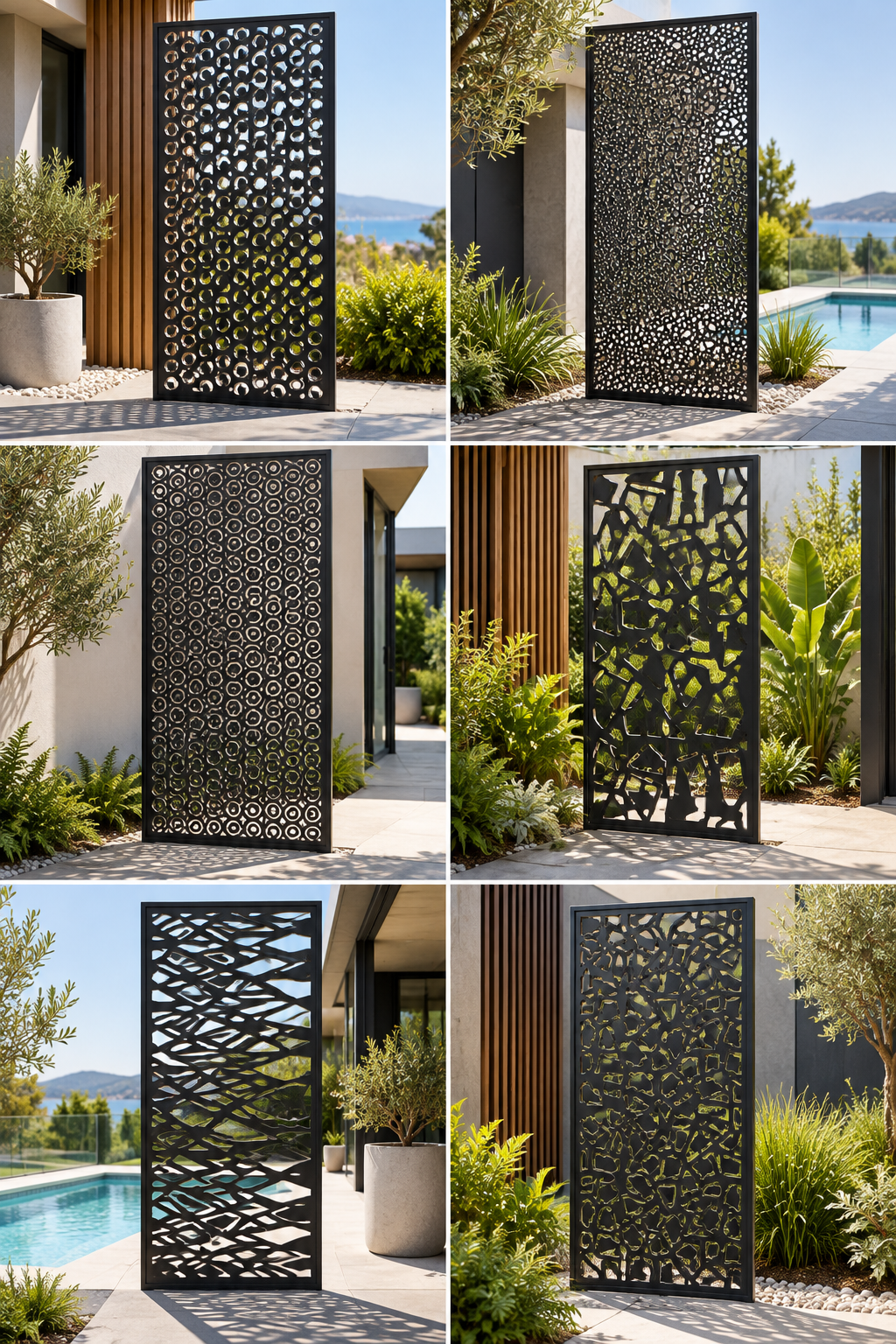 CADARN decorative aluminium feature-screen options for outdoor privacy and screening