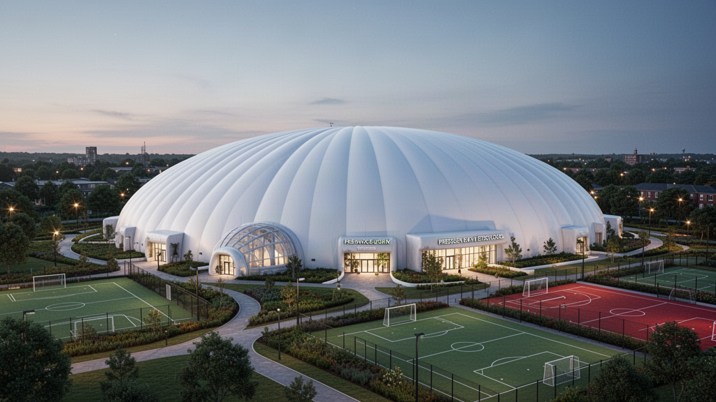 Large covered sports facility used for Australian structure comparison