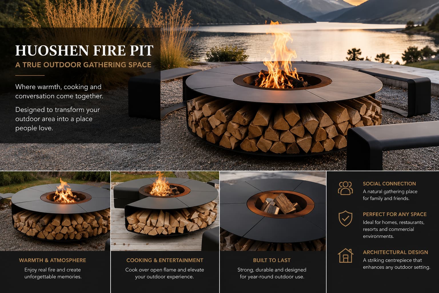 Huoshen Fire Pit product view 2
