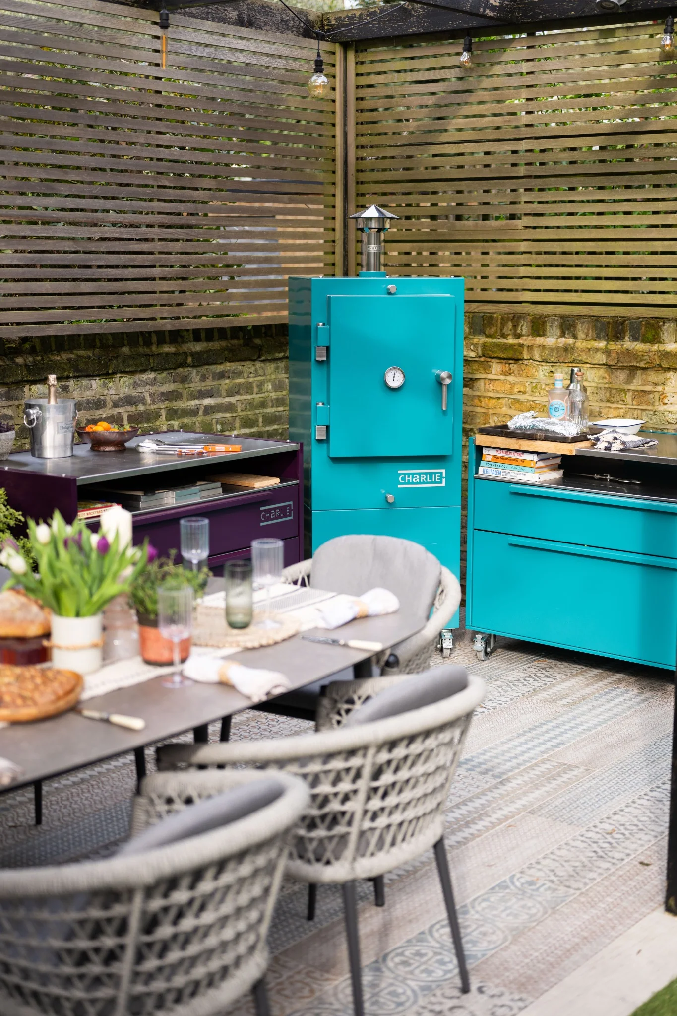 Charlie outdoor charcoal oven