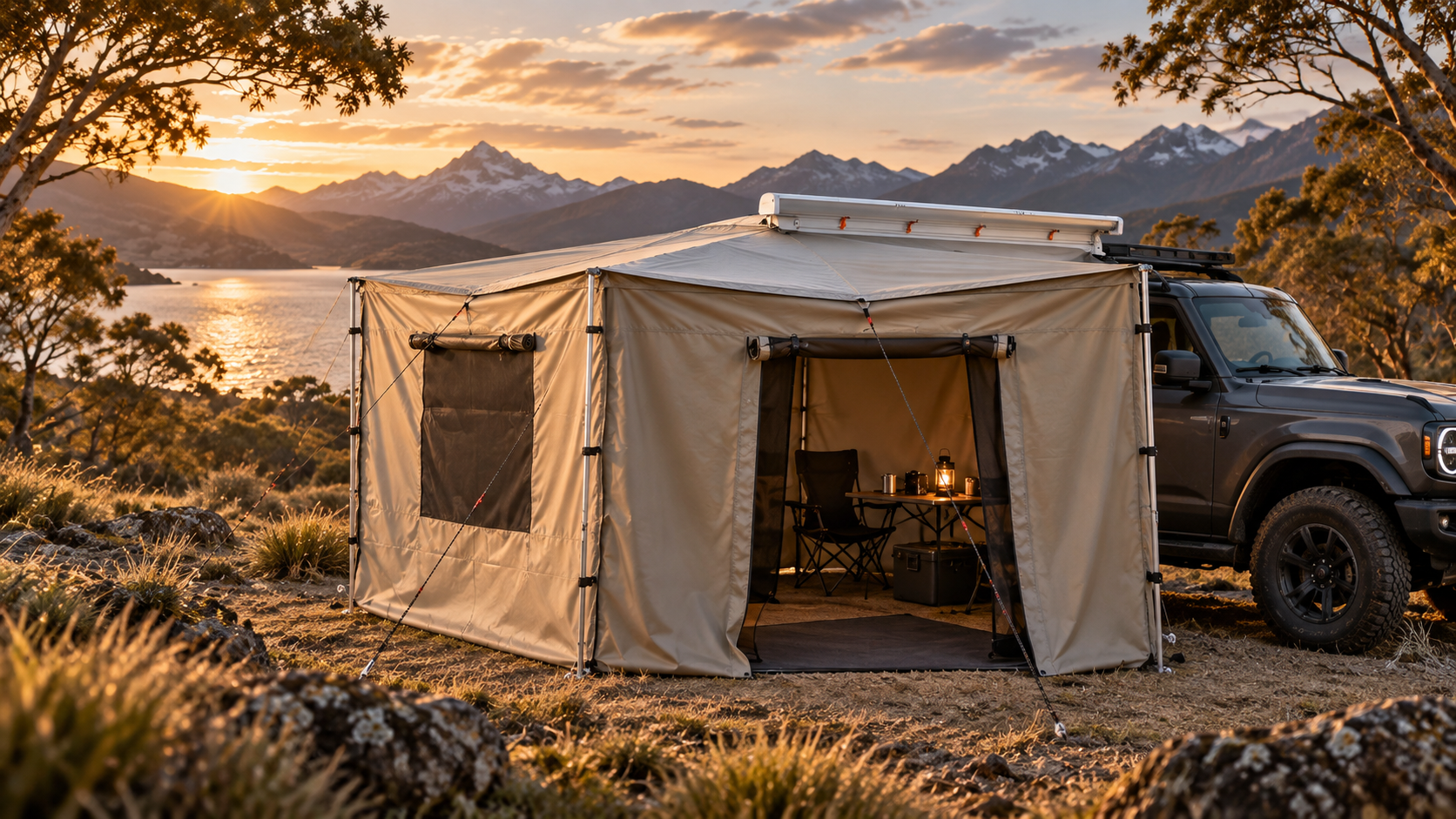 VÆRDR ROOM RV awning screen room product presentation