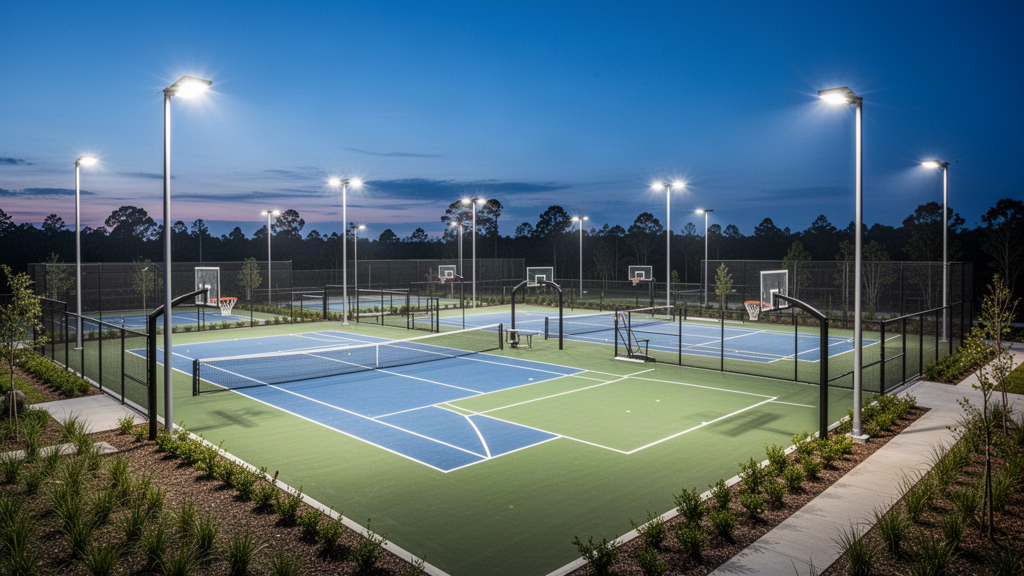 Professional sports field lighting