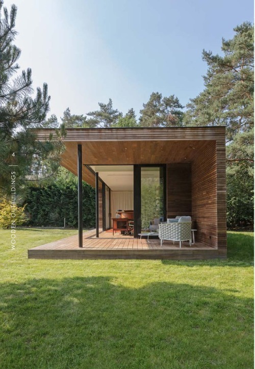 Modern timber outbuilding kit