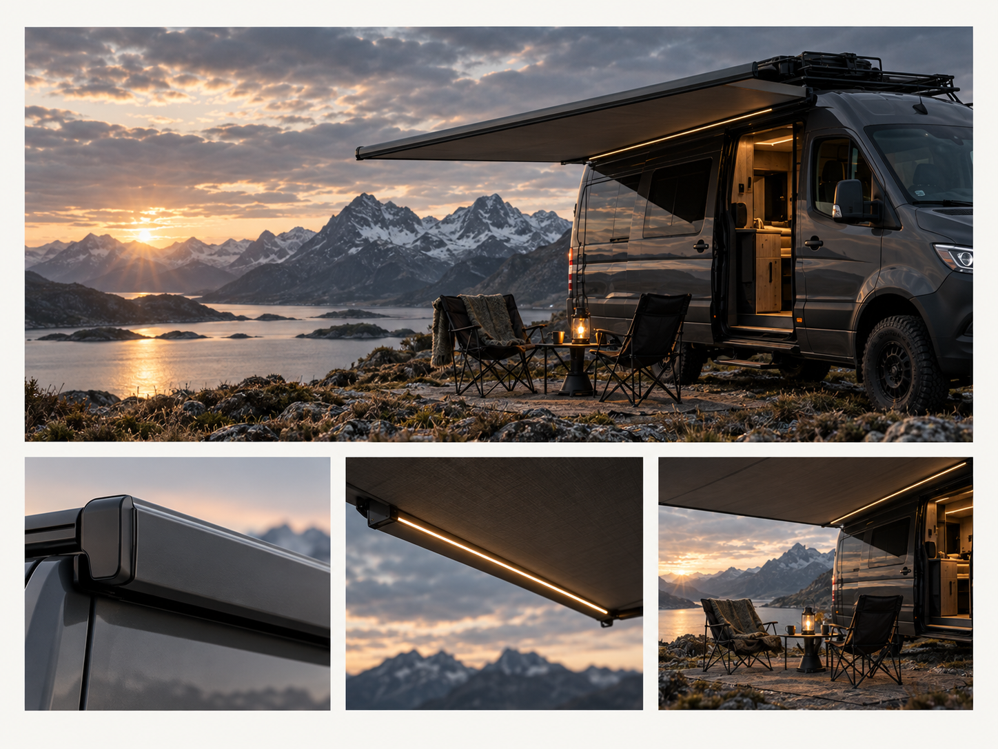VÆRDR FREE Legless cassette awning product presentation