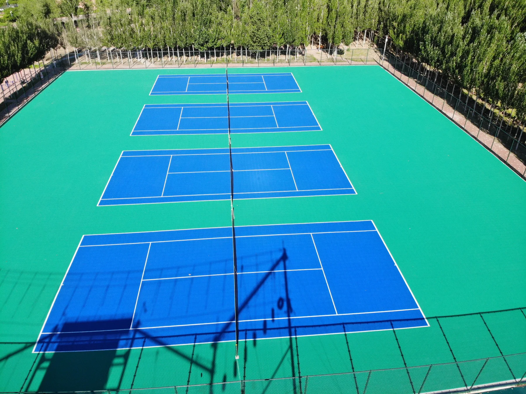 Tennis court flooring — Outdoor modular tennis