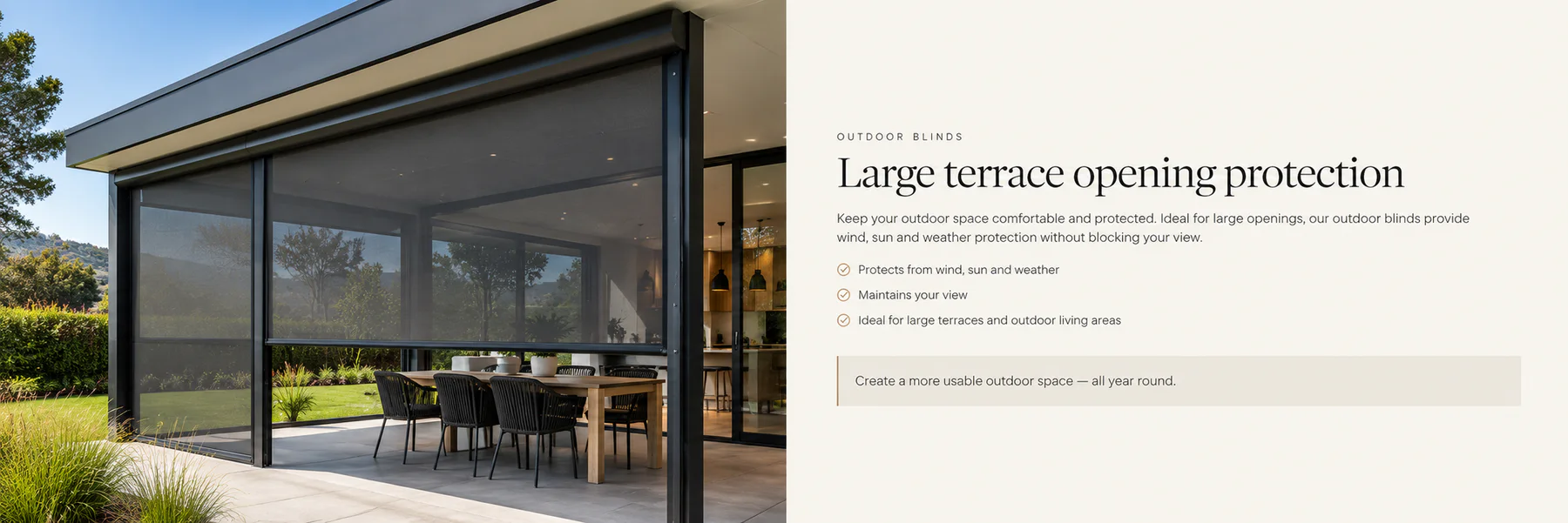 Resort recreation and outdoor amenity framework — Hospitality