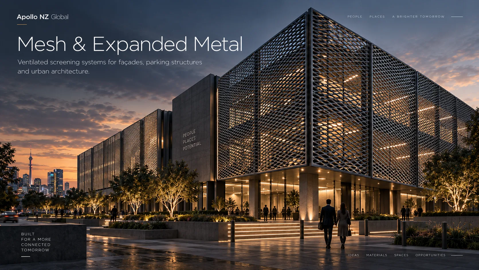 Mesh & Expanded Metal architectural façade concept