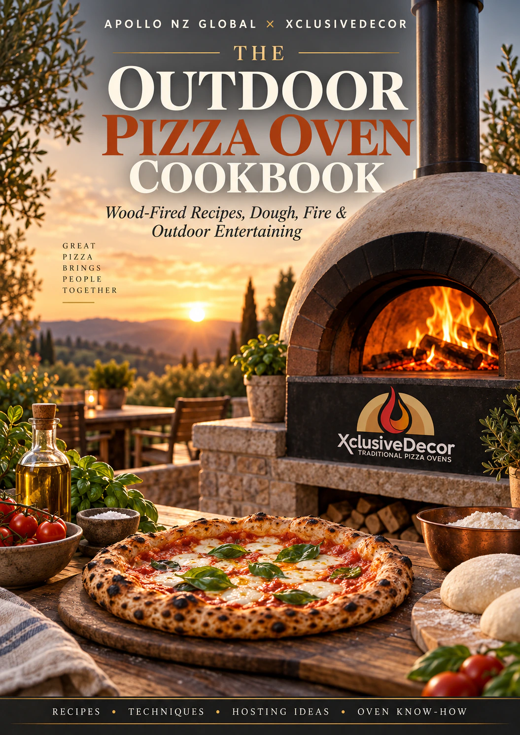 The Outdoor Pizza Oven Cookbook cover